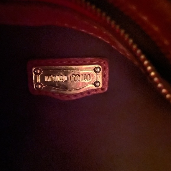 Miu Miu Rare Authantic Leather Crossbody Bag - Picture 9 of 10